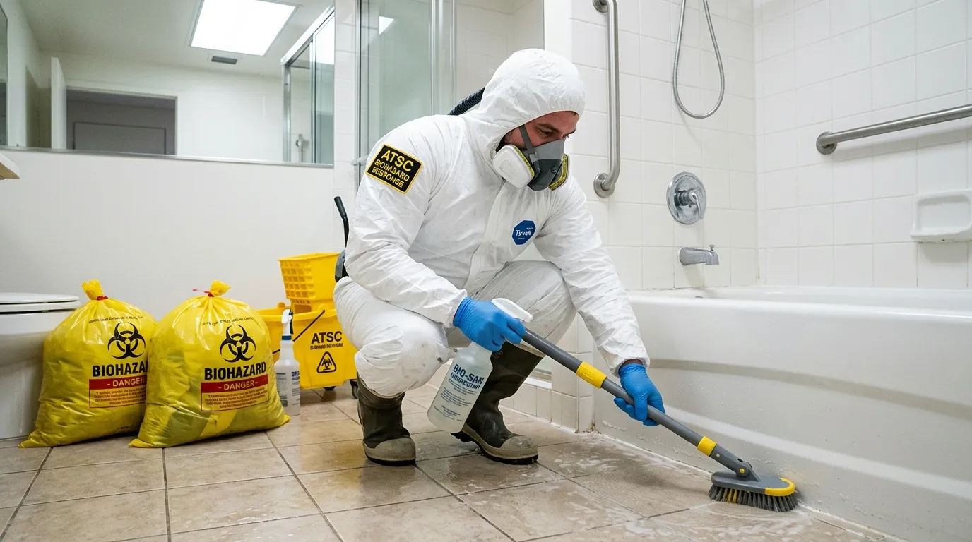 Decontamination equipment deployed for Blood Cleanup in Abington